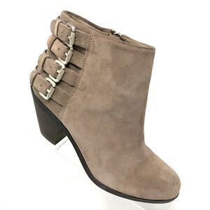 Sam Edelman Boot Womens 6.5 Beach Suede Ankle Boot Buckle Detail Bootie